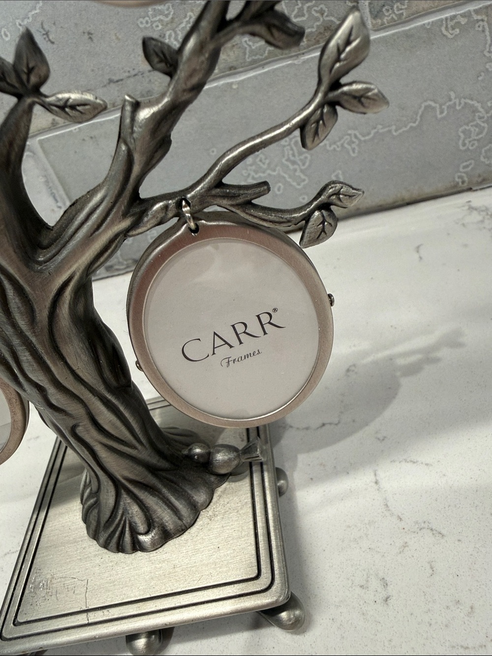 Carr Silver Tree Photo Frame - 5-Opening Decorative Display - Picture 2 of 4